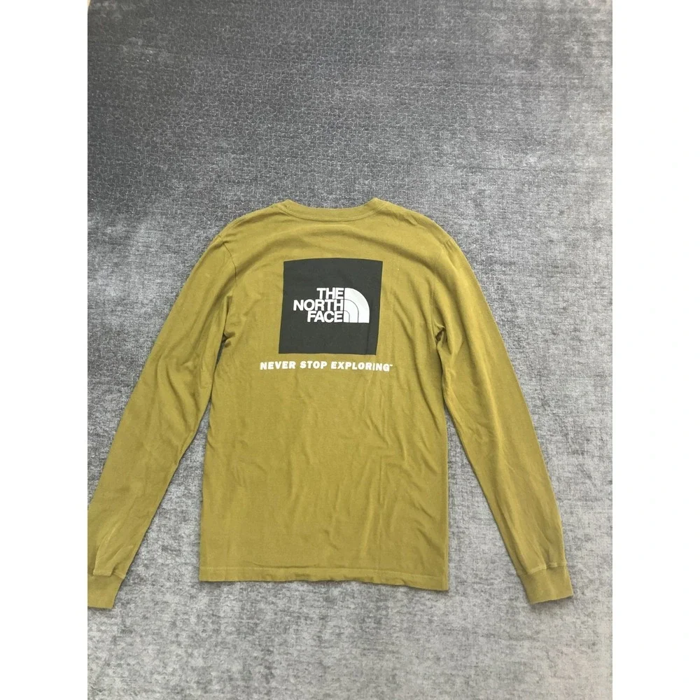 The North Face Never Stop Exploring T-Shirt Mens Small Green‎ Box NSE Graphic